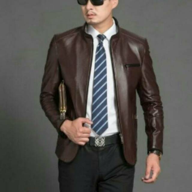 Promo jaket kulit model jas terbaru bagus buat dikantor