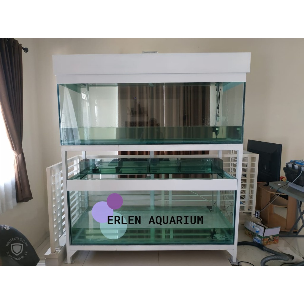 Jual Aquarium Cabinet Rangka Besi Dan Tutup Ukuran P180xL70xT70 ...