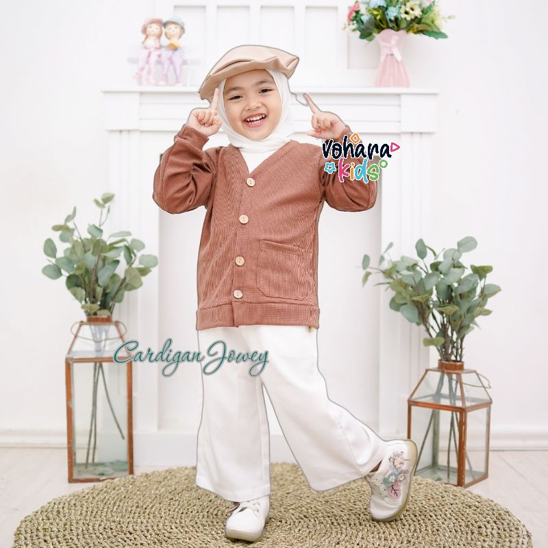 Cardigan Anak kancing 1-8 tahun WAFFLEUNIQLO PREMIUM