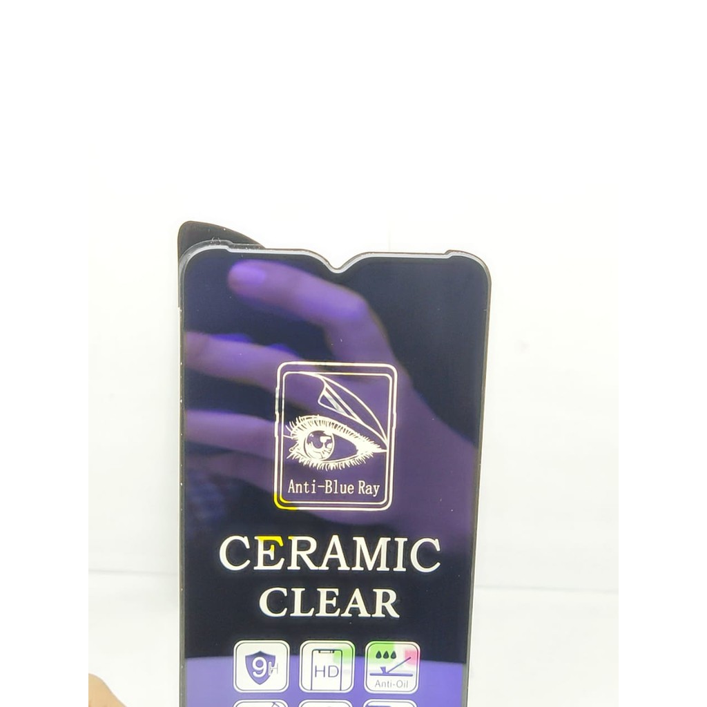 Ceramic CLEAR ANTI BLUE Infinix Hot 9 Play 6.82 inch Screen Protector Full Layar No Sidik Jari Anti