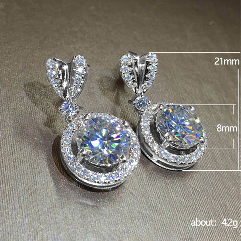 Fancyqube Anting Stud Bentuk Hati Bulat Besar Warna Emas Untuk Wanita