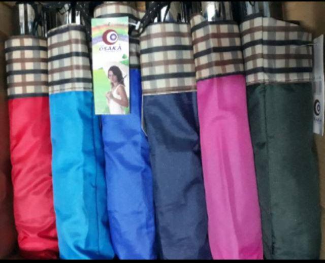 Payung Lipat 4 Jumbo Golf 10jari List Kotak Merk Osaka - 306