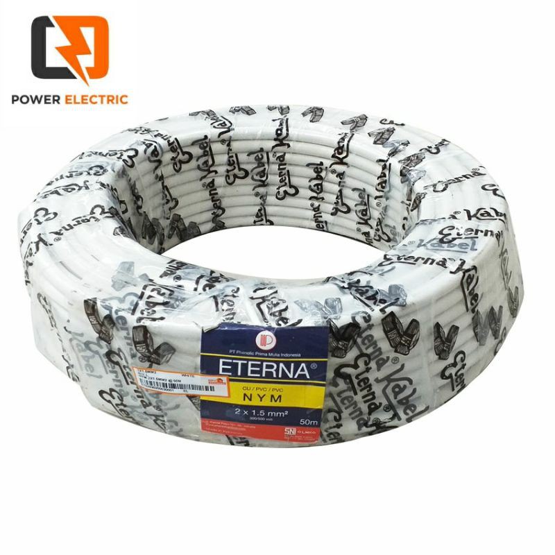 Jual Kabel Eterna NYM 2 X 1 5mm 1Roll 50m SNI LMK Shopee Indonesia