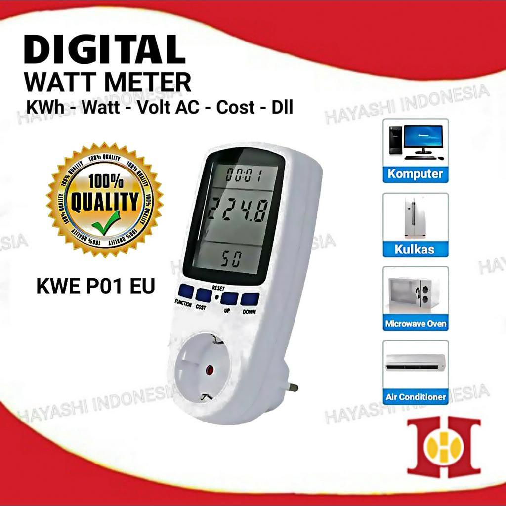 Pengukur Listrik KWh Digital Power Meter Volt Amper Watt Meter