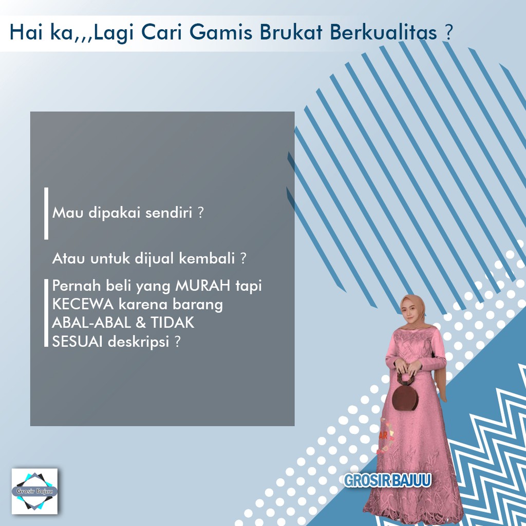 GAMIS BRUKAT GAMIS BROKAT DRESS BRUKAT GAMIS SYARI AURA GOWN GROSIR BAJUU