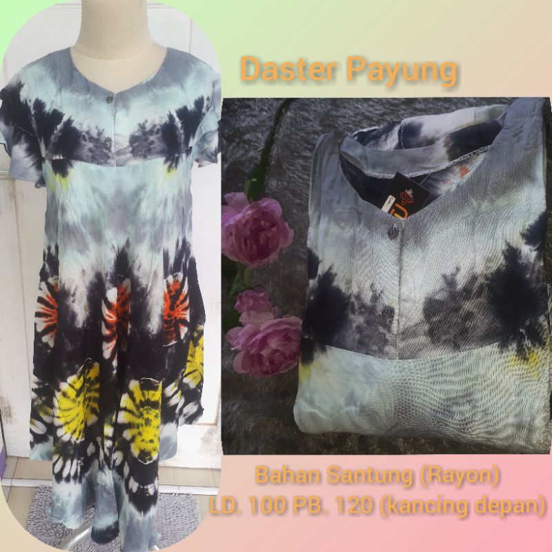 DASTER PAYUNG (DASTER PEKALONGAN) Free MASKER KAIN BY GRIYA JAHIT