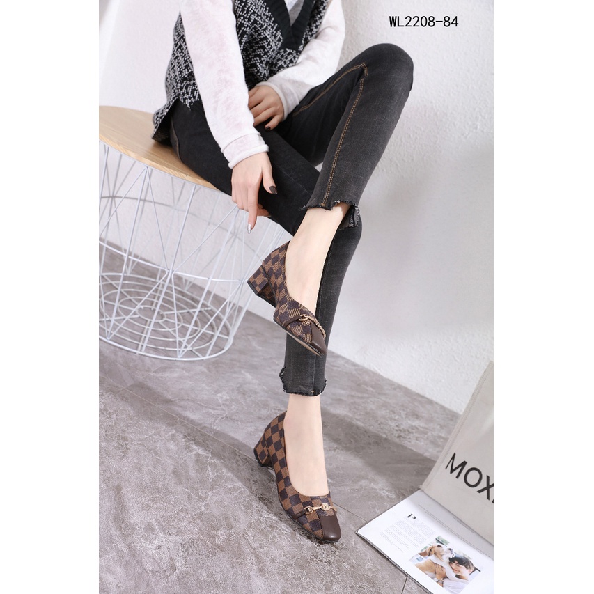 Women Shoes Block Heel Pupms WL2208-84