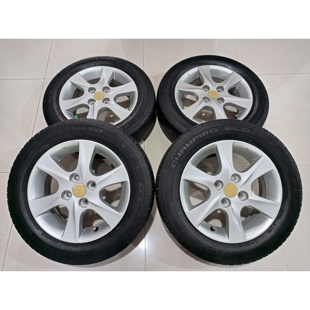 velg mobil bekas ring 14 untuk mobil agya alya brio calya sigra karimun plus ban 175 65 r14