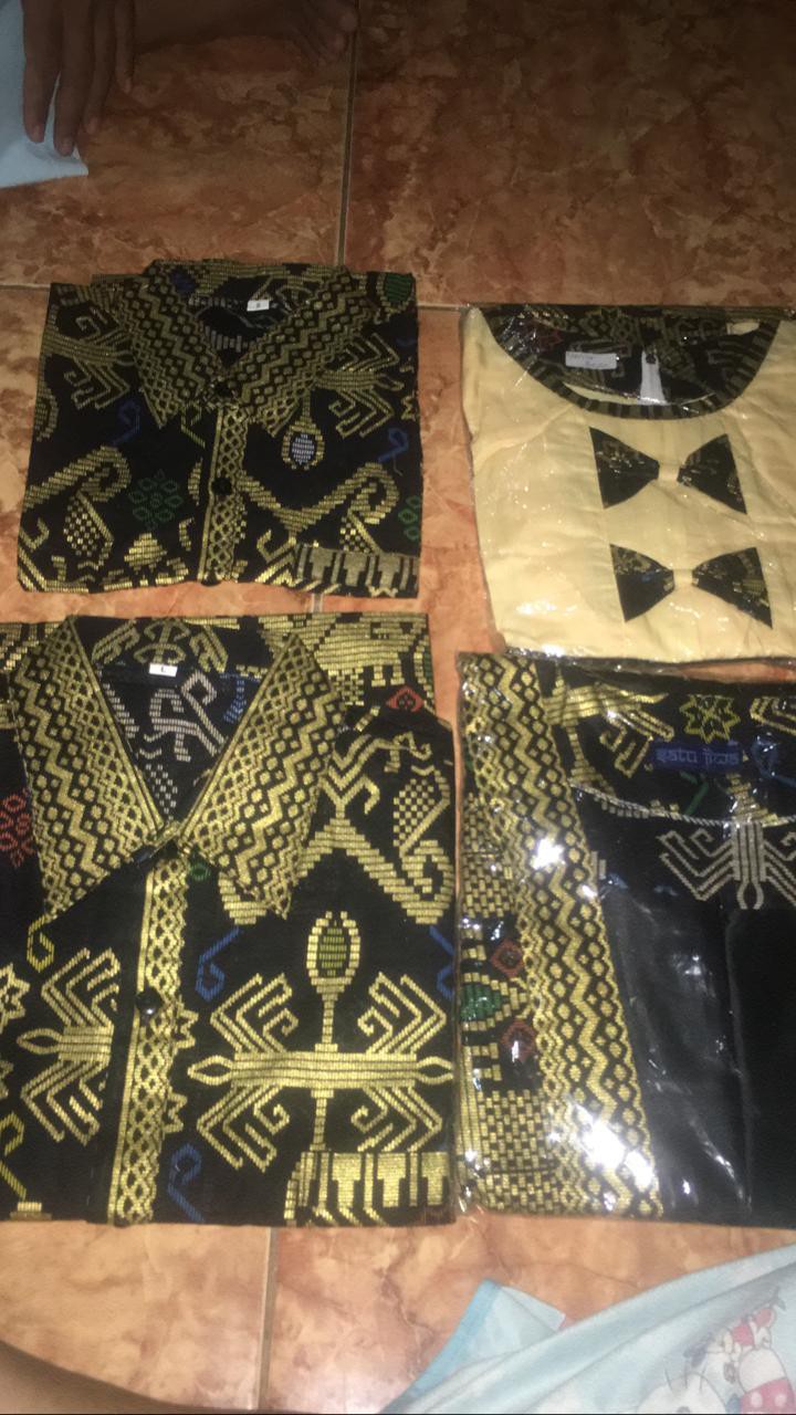 Couple Batik Dress Wanita Natalia Sarimbit Famili Seragam Keluarga Baju Anak Murah