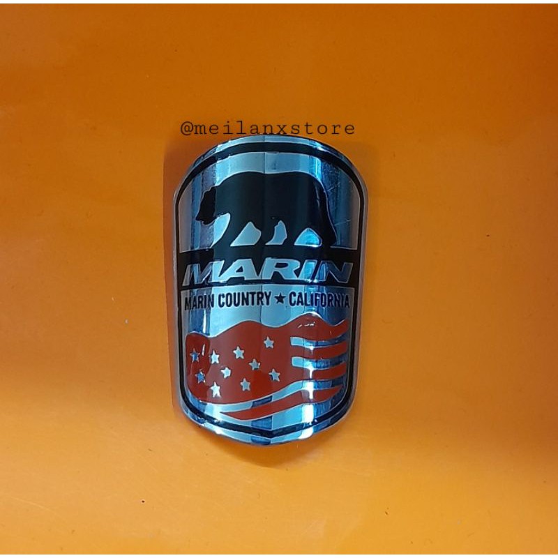 Custom Emblem Sepeda Marin