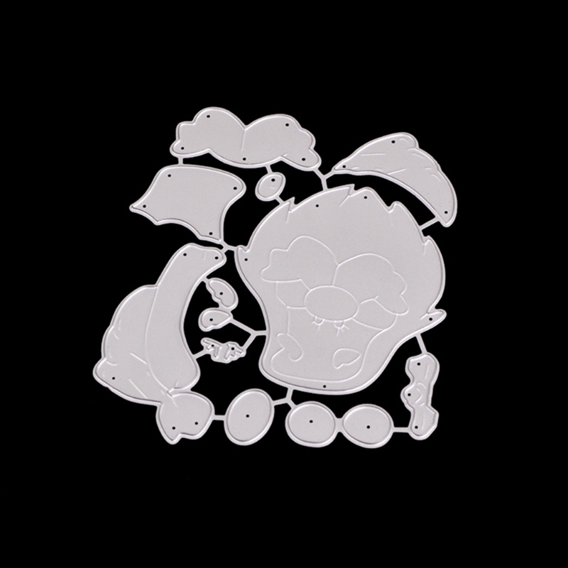 Cetakan Stensil Cutting Dies Motif Santa Claus Bahan Metal Untuk Scrapbook / Craft DIY