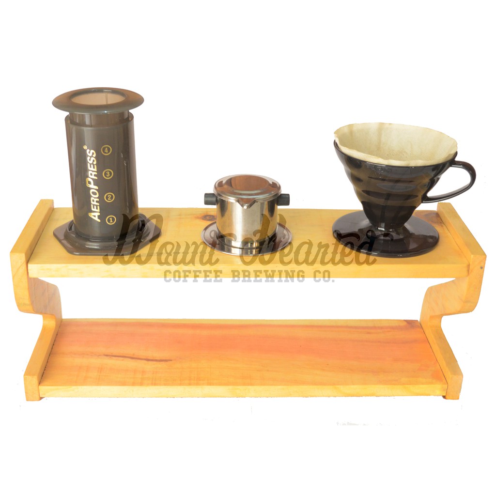 Jual Pour Over Stand / Drip Station for Aeropress, V60, Kinto, Kalita, & Kono Triple Reguler