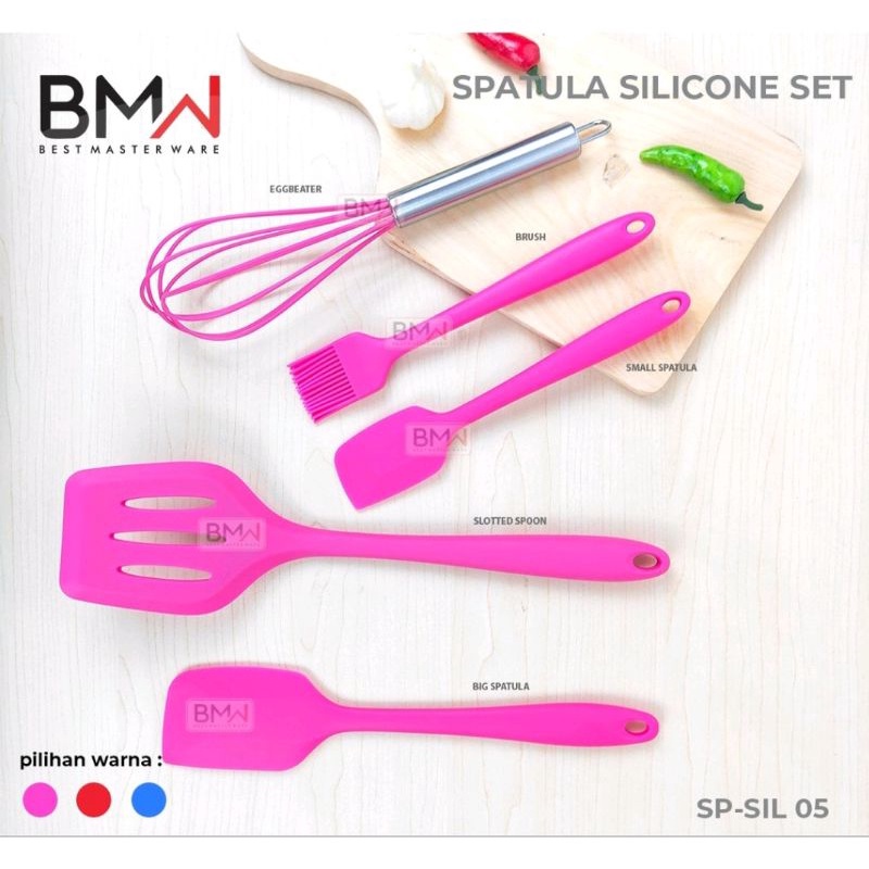 Spatula Set Silikon Dapur Warna 6 Pcs