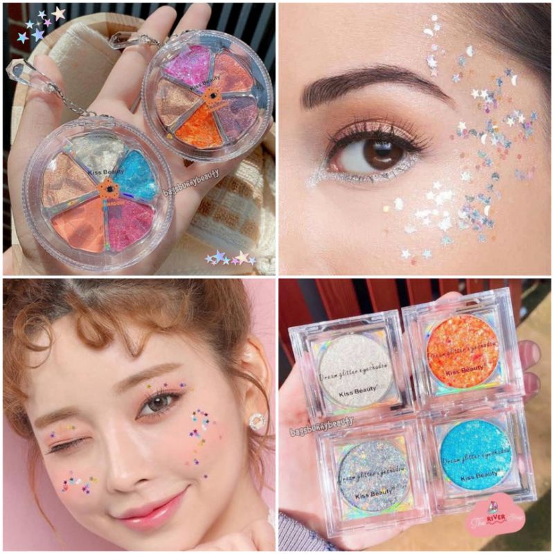KISS BEAUTY GLITTER EYESHADOW PALETTE THAILAND MAKE UP