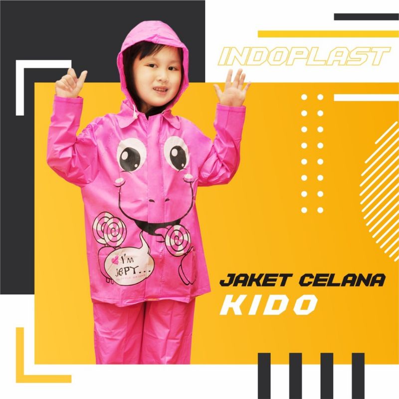 Jas Hujan Anak KIDO Jaket Celana KIDO