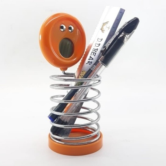 

Tempat Pensil Fancy HSD-106A Orange / Pen Stand Besi