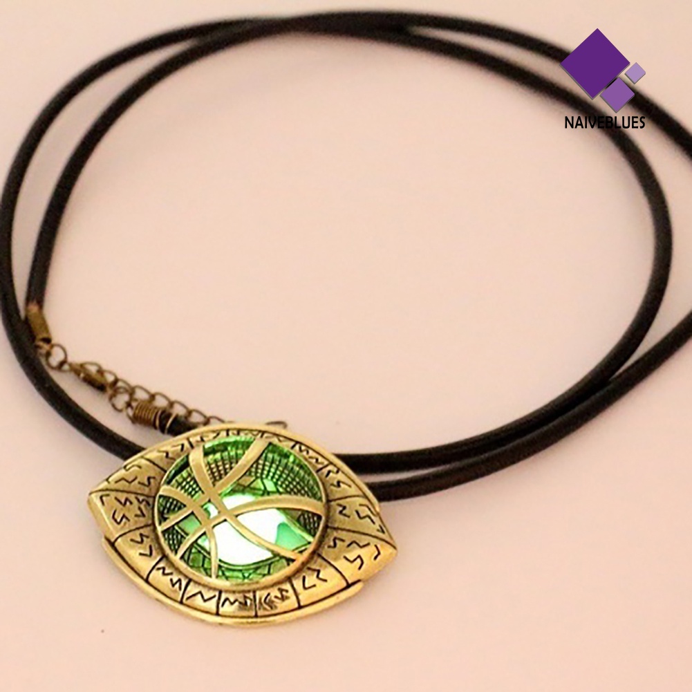 Kalung Liontin Agamotto Glow in The Dark Untuk Unisex