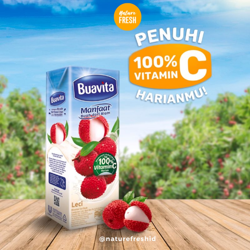 Buavita Juice Jeruk / Leci / Mangga / Apel Kemasan 250ml