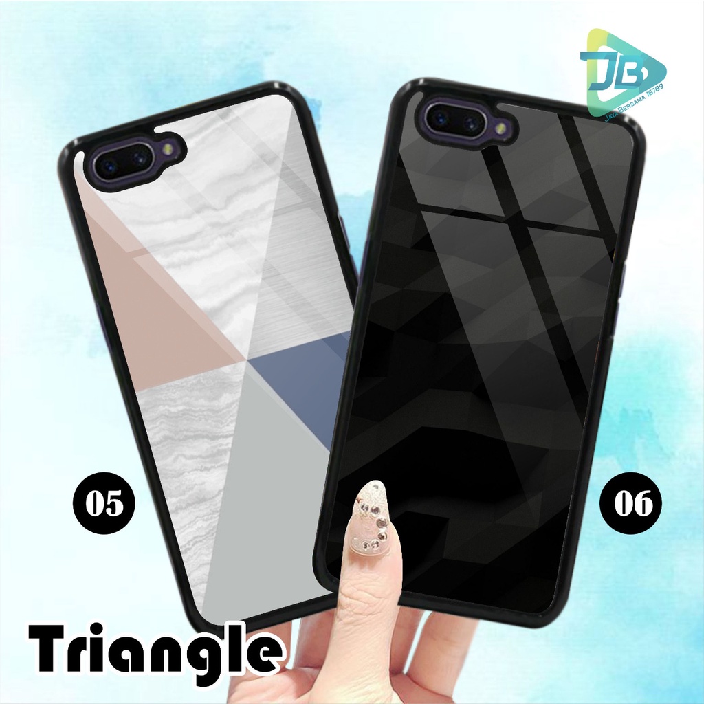 HARDCASE 2D GLOSSY TRIANGLE OPPO VIVO XIAOMI SAMSUNG REALME IPHONE ALL TYPE JB4702