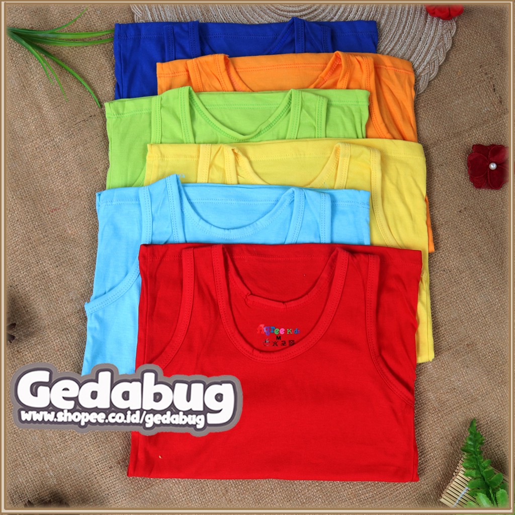 Singlet Agree  art SA 002 / Kaos Kutang Warna AnakKatun Serap Keringat Agree Kids