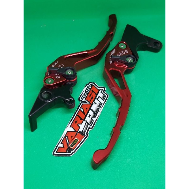 Handle Rem Kanan dan Kiri Yamaha Aerox Merah.
