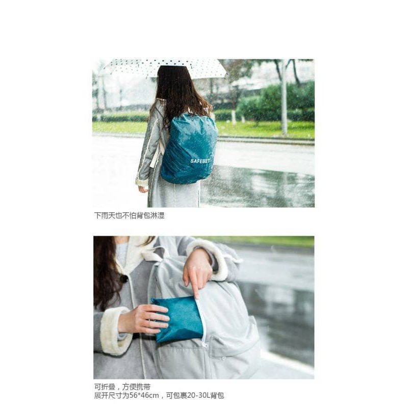 Doky Rain Cover Bag Pelindung Hujan Tas Ransel Back Pack Rain Coat