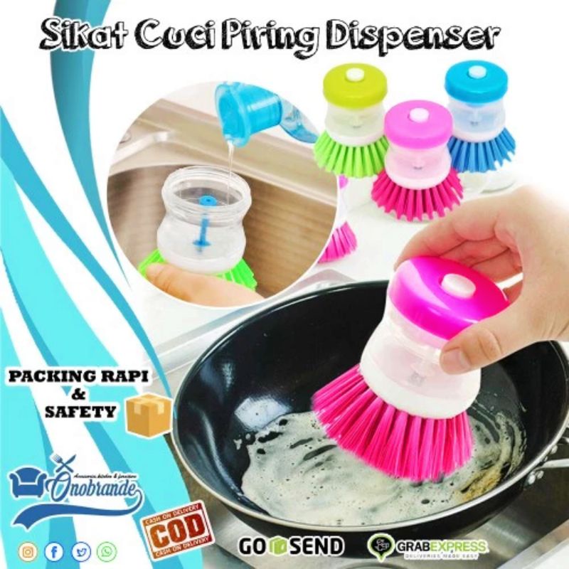 Sikat Cuci Piring Murah Dispenser Sikat Cuci Perabot Dapur