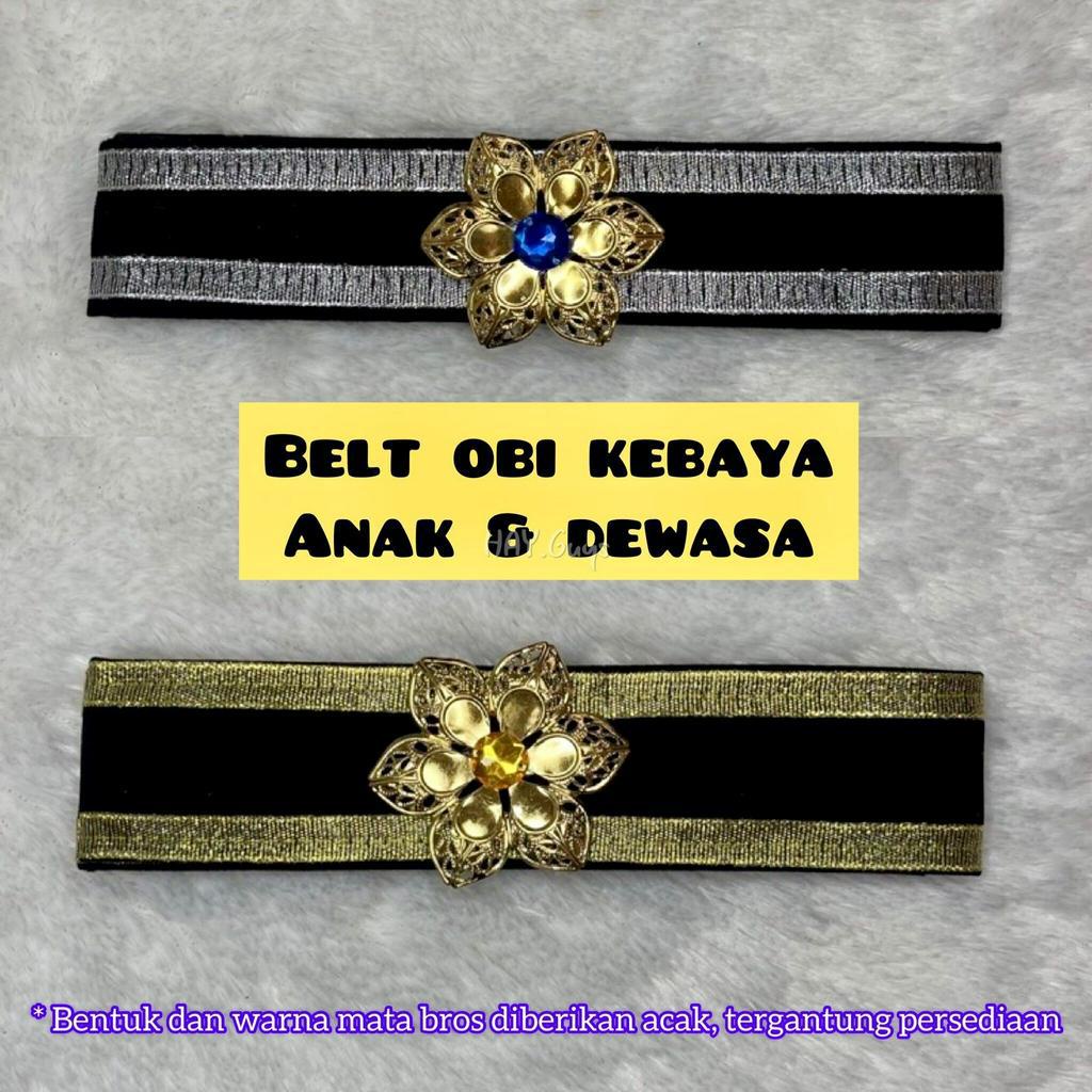 Belt Kebaya ( Bisa untuk dewasa & anak ) Sabuk Kebaya Obi Belt Kebaya Ikat Pinggang Kebaya Obi Belt 