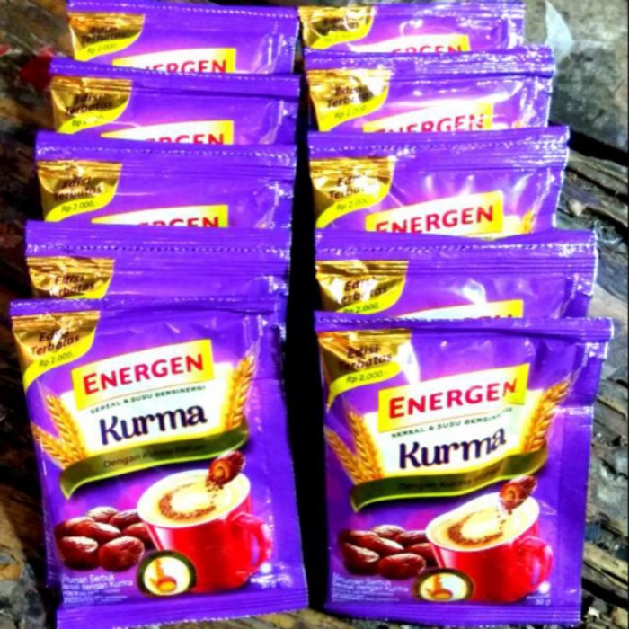 Energen Kurma Sereal varian rasa Kurma 30gram sachet dan Renceng Promo