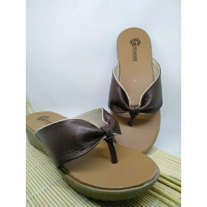 Sandal Kulit Garut - Sandal Kulit Wanita - Sandal Papirut Garut