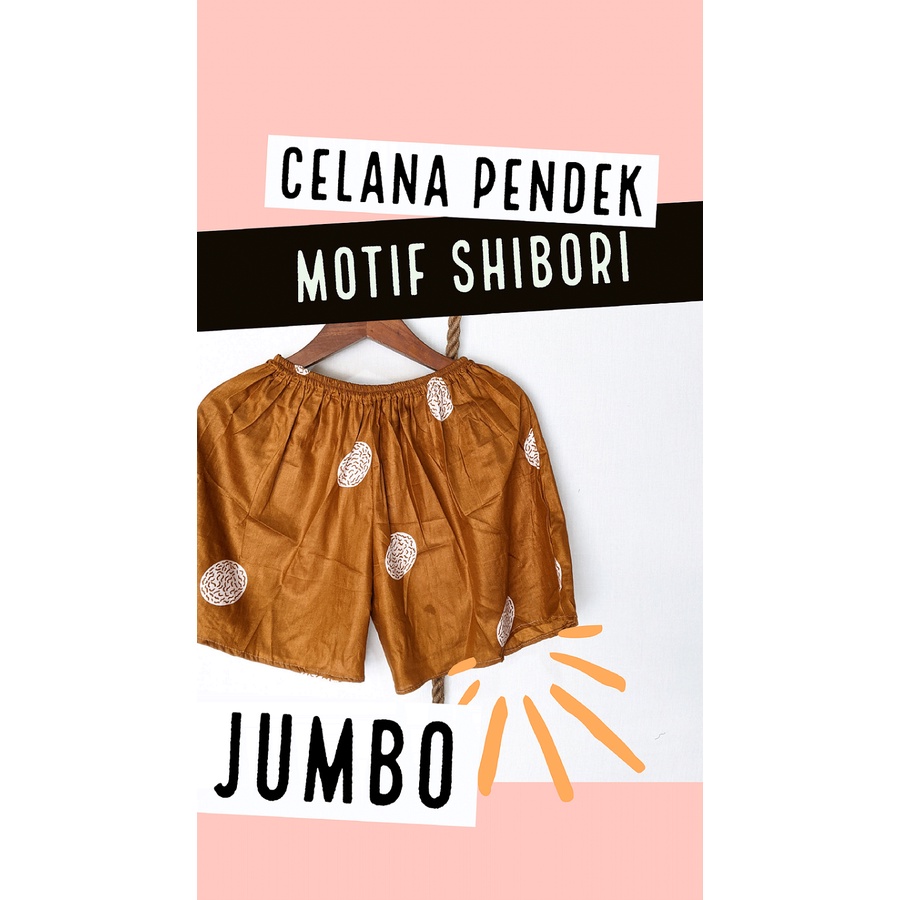 Celana Pendek Wanita Bali JUMBO Muat BB 85kg Rayon Premium