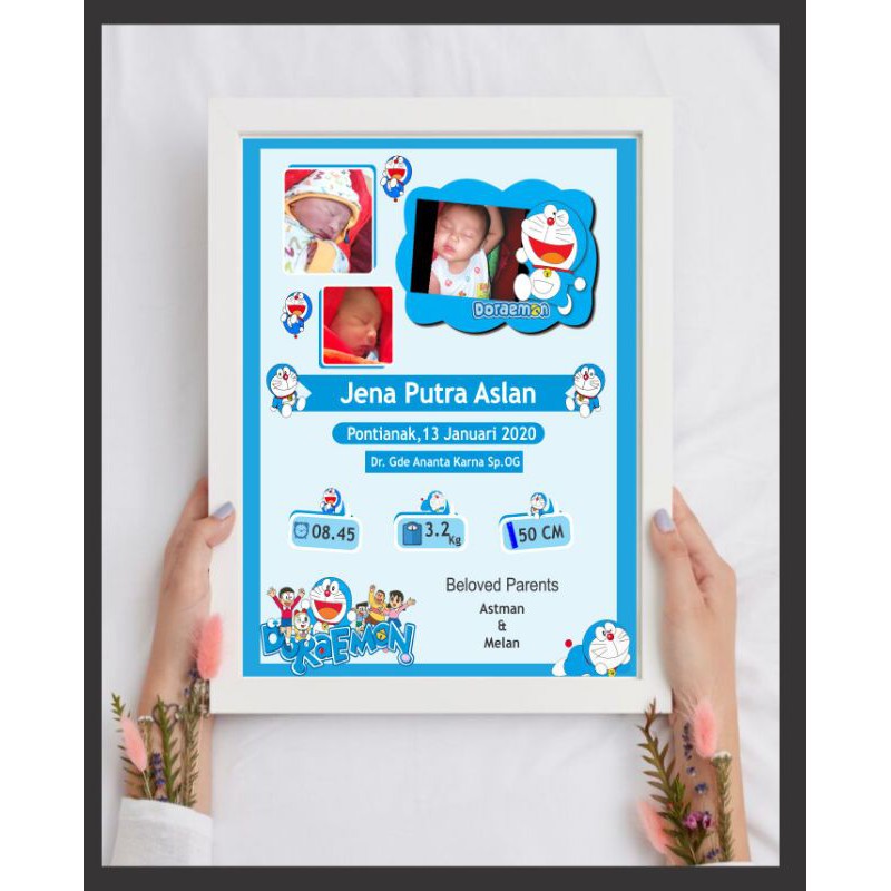 Biodata Bayi - Kado Bayi - Baby Bio Kado Lahir Bayi (20x30cm)