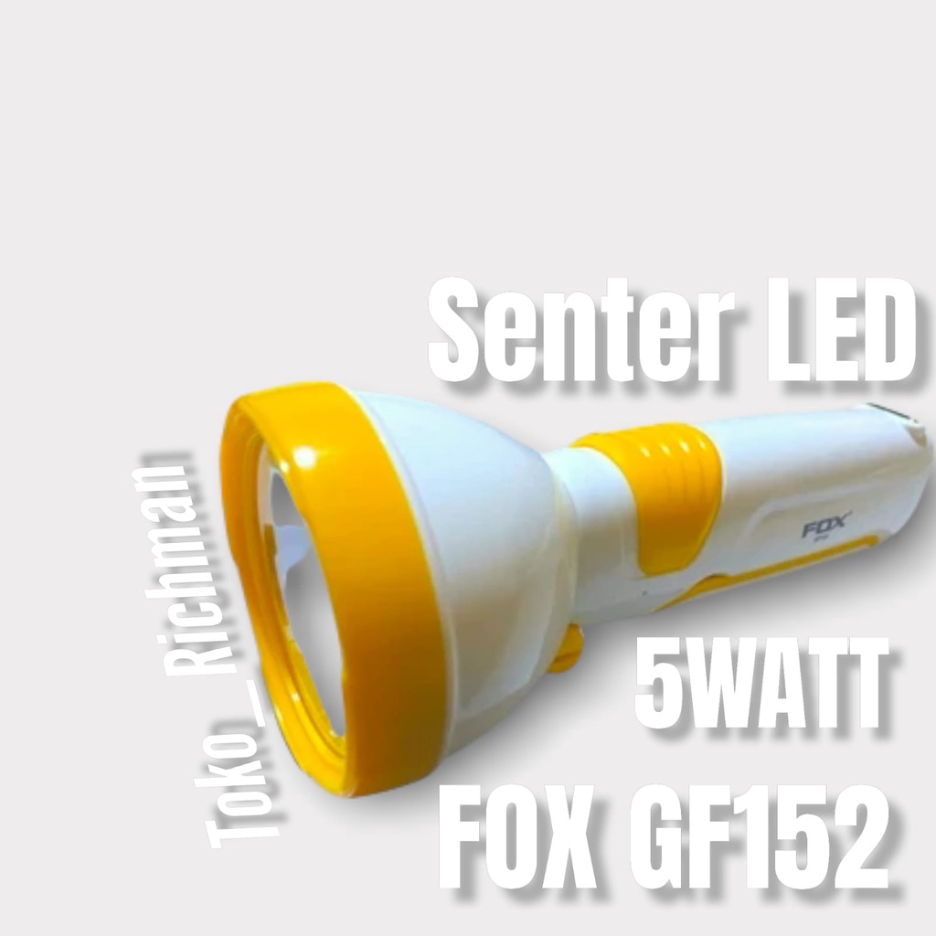 Senter LED FOX GE131 GF152 Senter Lampu Belajar Senter Lipat LED