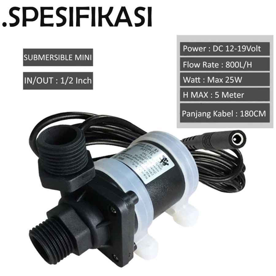 Pompa Air DC Serbaguna untuk Pendorong Ke Mesin Cuci dan Shower