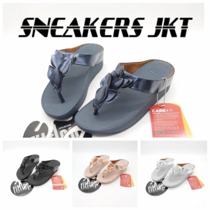 Sandal Jepit Wanita Fitflop Fino Leaf Original Fitflop