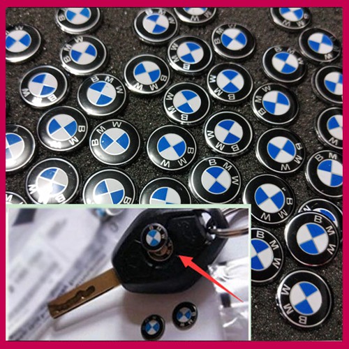 Emblem 1 PIECES Kunci  Biru Putih Standard 11mm