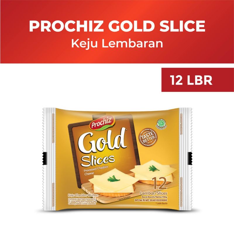 

PROCHIZ Gold Keju Slice isi 12