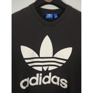  KAOS  ADIDAS  TREFOIL SECOND ORIGINAL SIZE L WARNA HITAM 