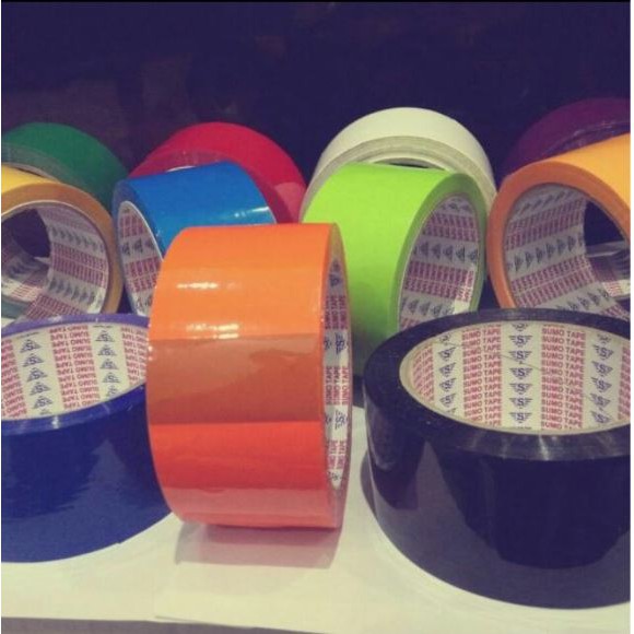 LAKBAN WARNA  WARNI 48MM OPP TAPE  2 INCH SETARA SUMO 