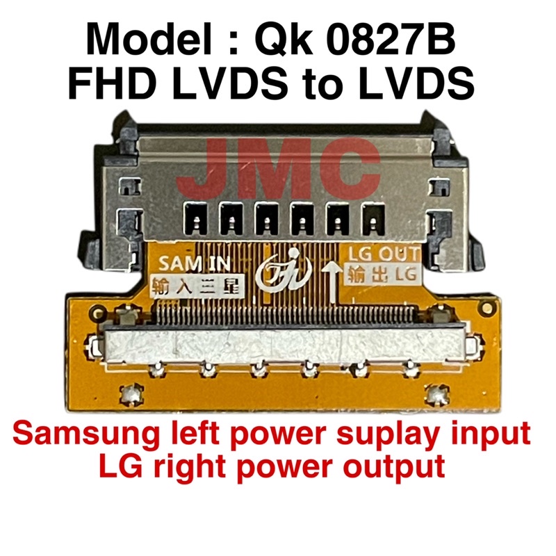 1 PCS KONEKTOR LCD FHD PFC TO LVDS 51 PIN KONVENTER MODEL QK0826B QK0827B QK0826A QK0827A