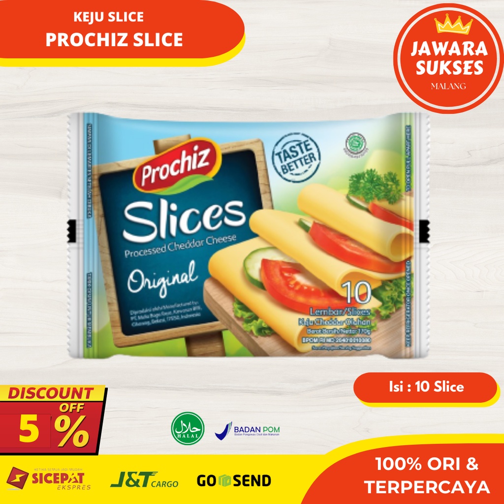 

Keju Prochiz Slice isi 10 lembar | Cheese Slices Original
