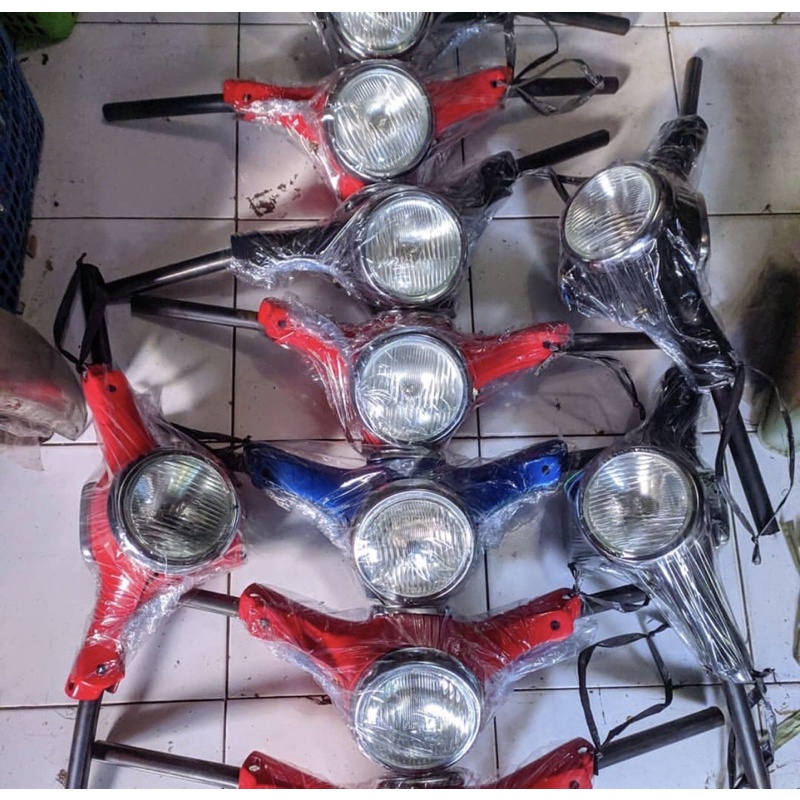 BATOK KEPALA HONDA C70 BAHAN COR SET SPEDO & LAMPU DETAIL ORIGINAL DAN PRESISI BAHAN TEBAL