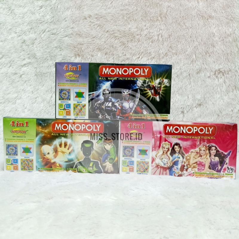 Monopoly 4in1 Travel The World Mini