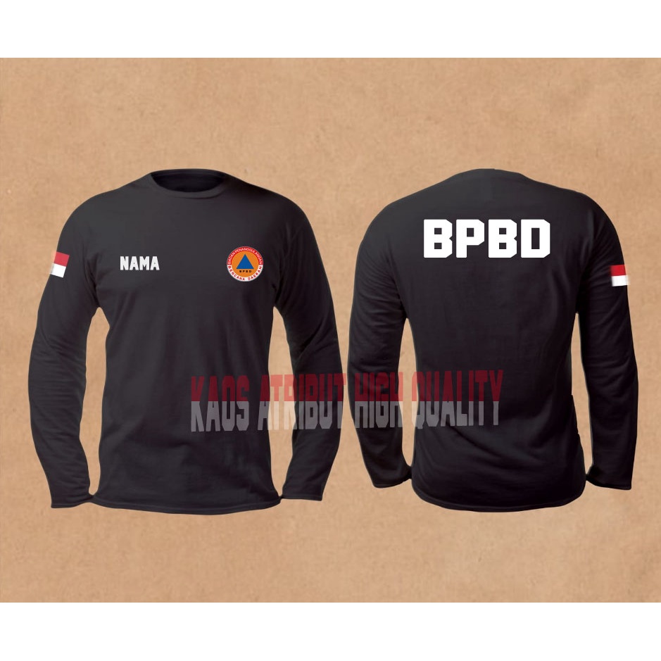 kaos atasan BPBD kaos BPBD lengan panjang