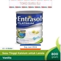 ENTRASOL PLATINUM VANILA 800 GRAM/Senior/800gr