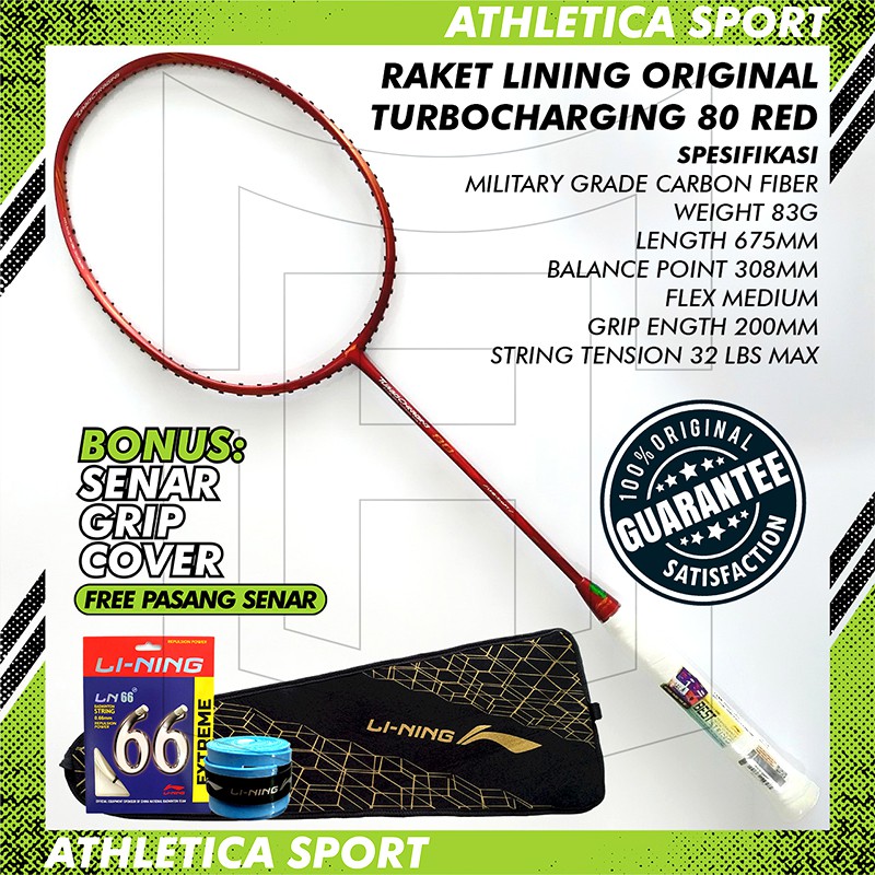 RAKET BADMINTON LINING TURBOCHARGING 80 ORIGINAL NEW COLOR 2020