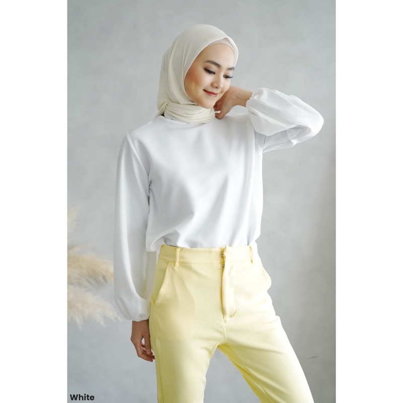 Balloon Sleeve Blouse Hijab