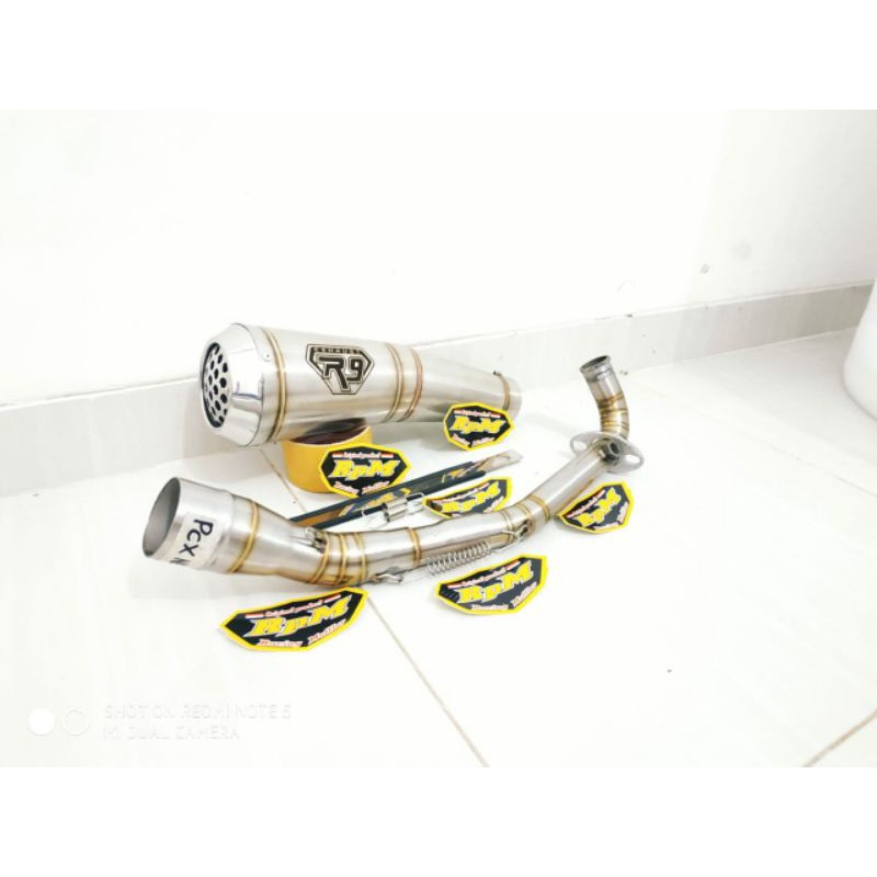 Knalpot R9 gp tech PCX 160 - PCX New