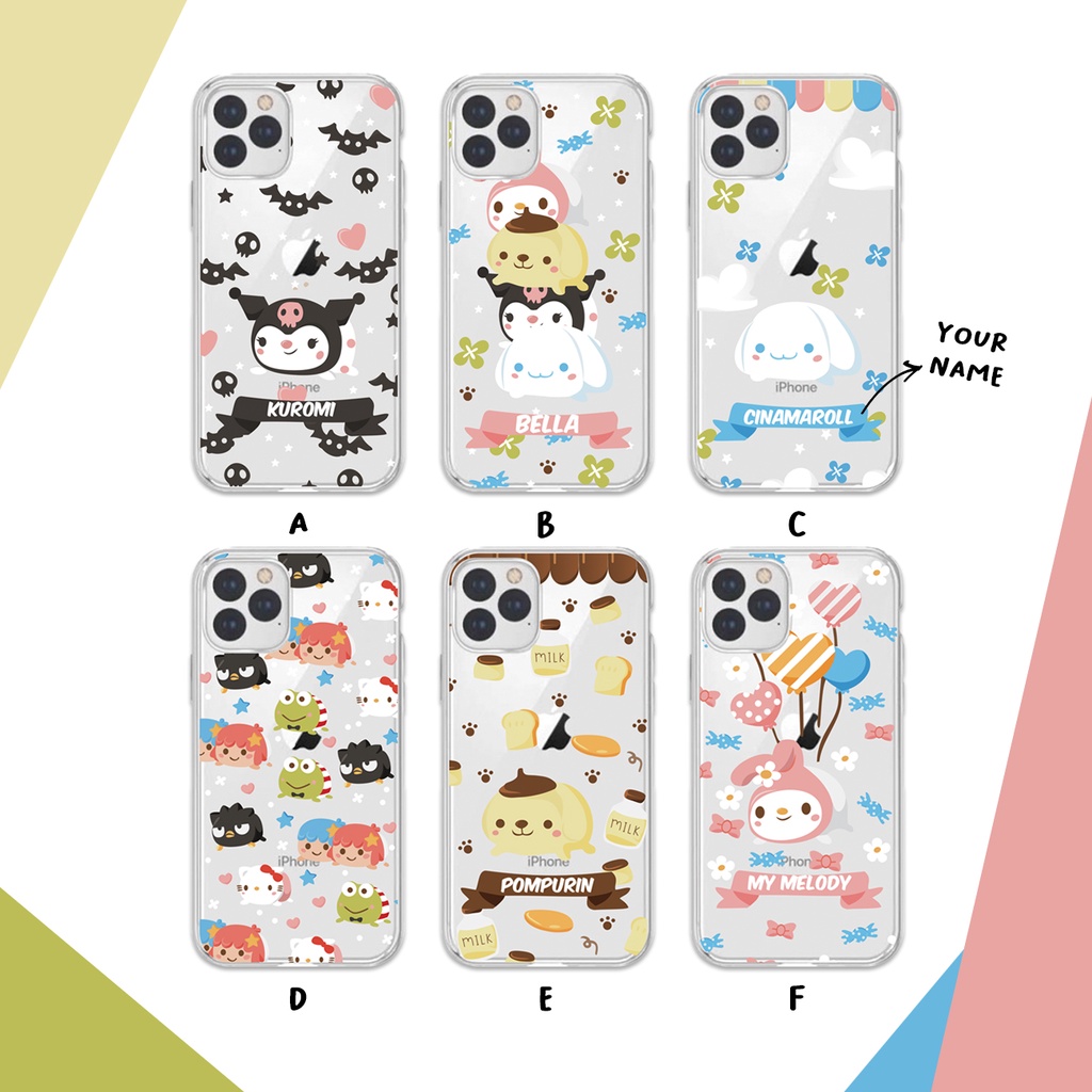 Softcase Lucu Custom Nama Cute Iphone Samsung Oppo Xiaomi Vivo