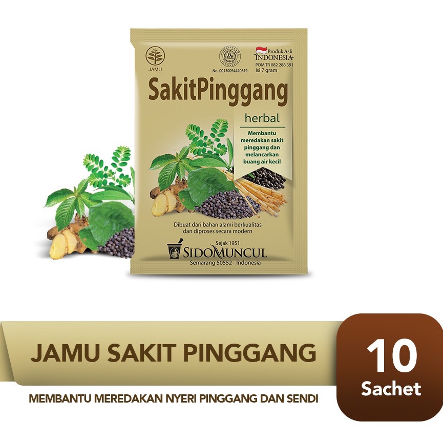 

Sidomuncul Obat Sakit Pinggang Jamu Pegal Linu Pegel Linu Nyeri Sendi Otot Minuman Herbal Segar Tradisional Bubuk